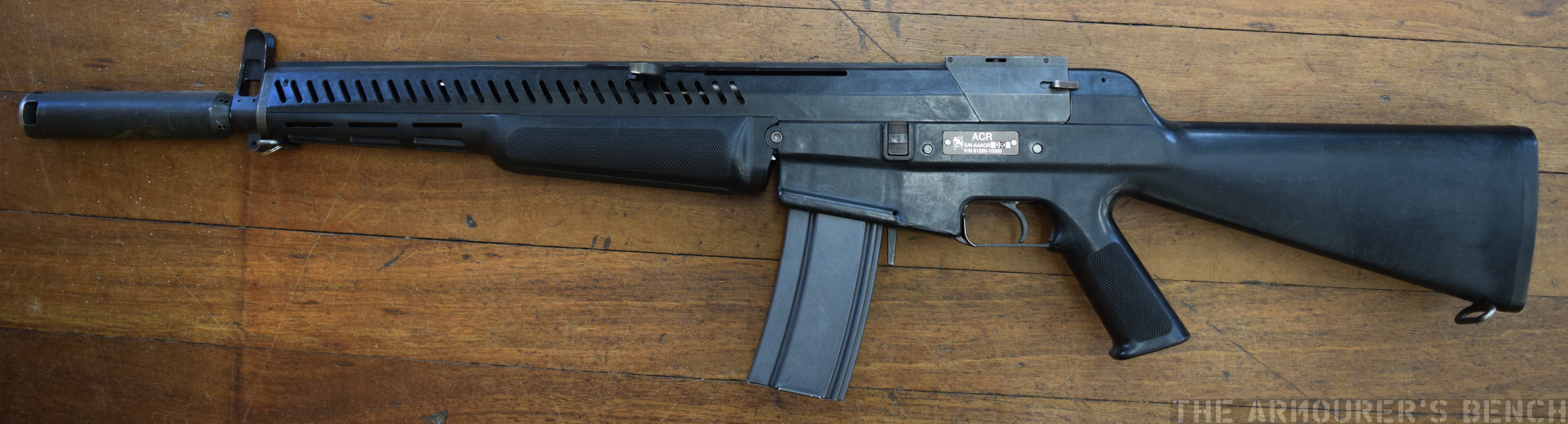 Left of the AAI ACR rifle (Matthew Moss)