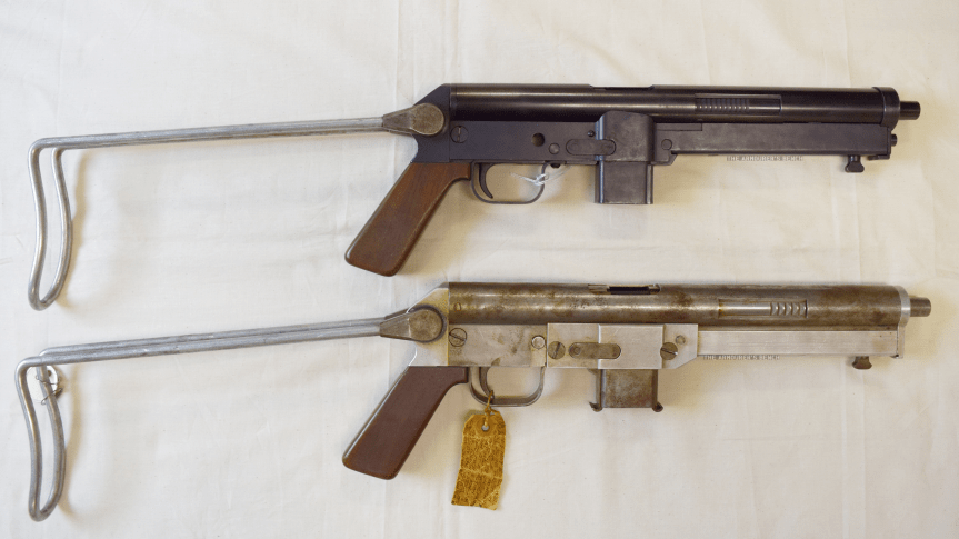 Right side 2 Winchester SMG prototypes