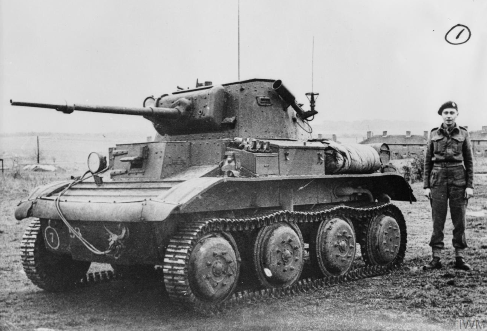 Mk VII Tetrarch Mk I with Little John adaptor IWM