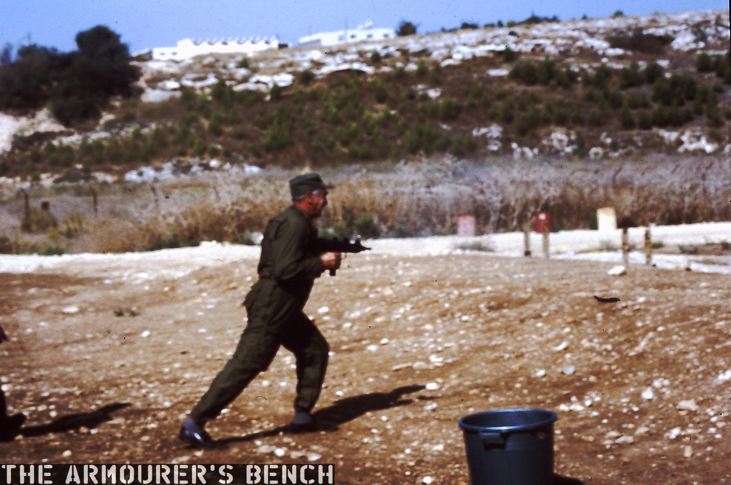 Yisrael Galil with UZI