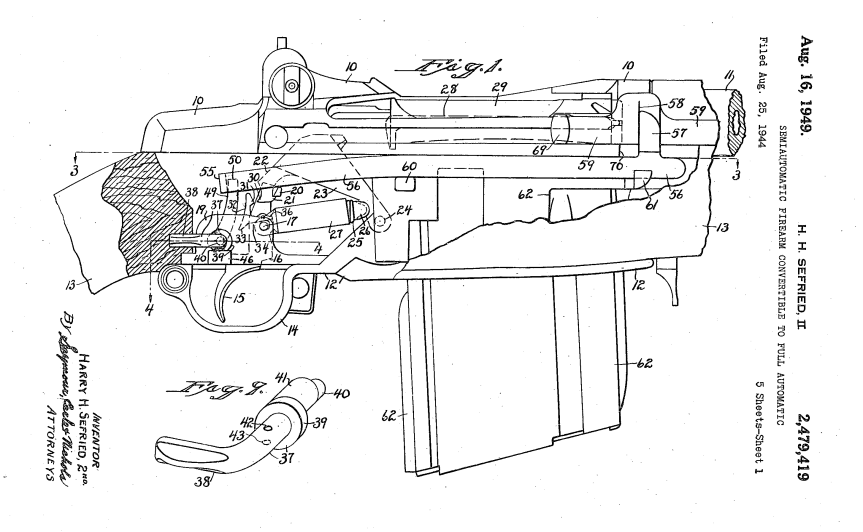 US2479419 sefrieds 1st patent