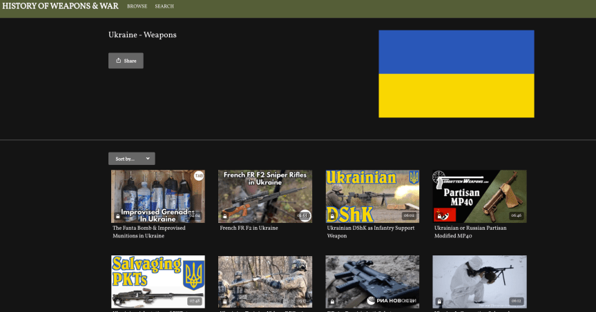 History of Weapons &&nbsp;War